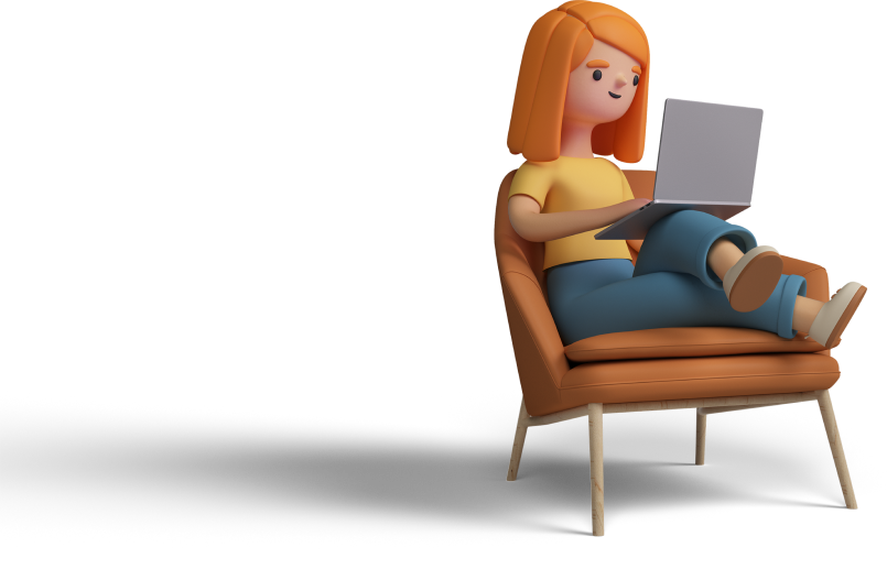 girl with laptop